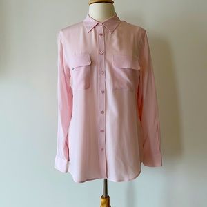 Equipment pale pink shirt